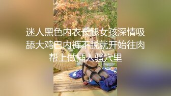 迷人黑色内衣长腿女孩深情吸舔大鸡巴内裤不脱就开始往肉帮上做插入骚穴里