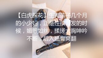 【白虎探花】生完孩子几个月的小少妇，正是性欲勃发的时候，媚眼如丝，揉搓大胸呻吟不断，后入翘臀爽翻